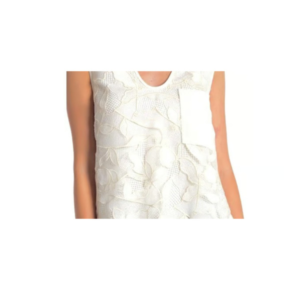 GREY by Jason Wu Ivory Lace Sleeveless Top Size 6 - Picture 1 of 5